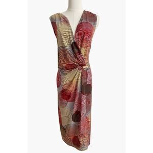 Elegant Multicolor Sleeveless Dress